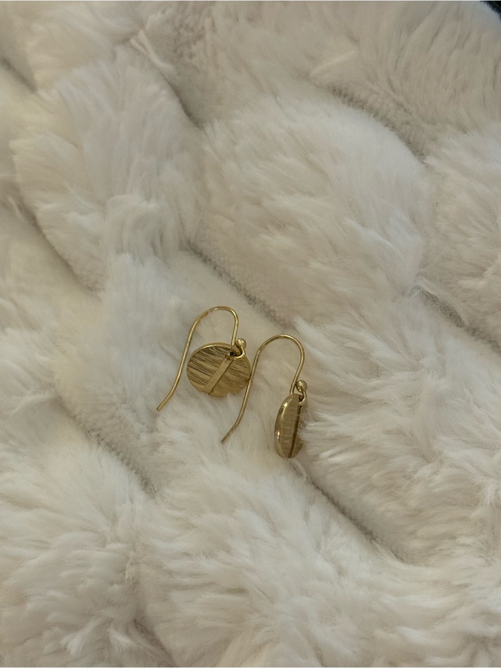Gold Drop Disc Earrings - Women Jewelry